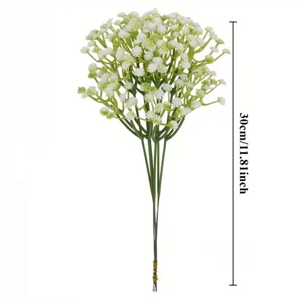 60PCS Artificial Baby’s Breath Gypsophila Silk Flowers Bouquet Decoration