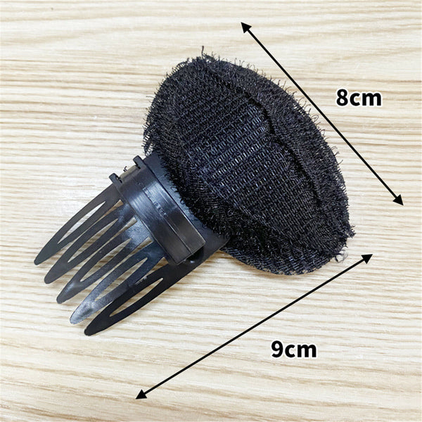 2PCS DIY Invisible Hair Volume Increase Fluffy Puff Sponge Pad Clip Comb Girls