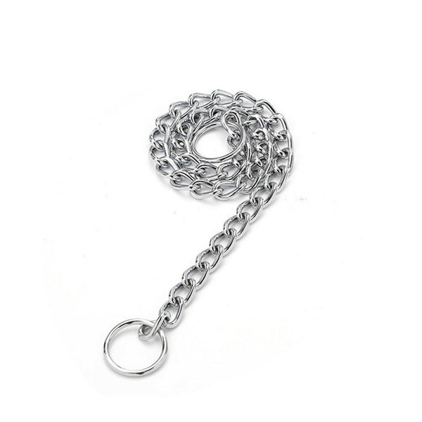 Heavy Duty Choker Collar Chain Dog Pet Slip Check Chains Round Twist Link Chrome