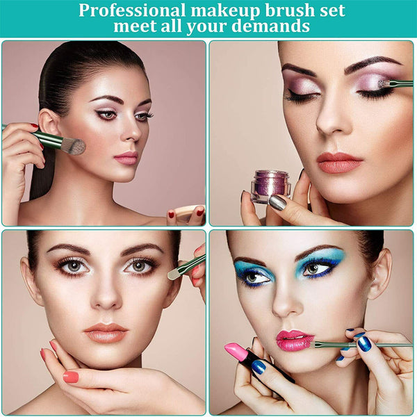 13PCS Eye Make-up Brushes Diamond Eyeshadow Eyebrow Blending Brush Set Tools New