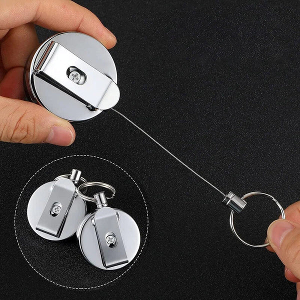 4 Pcs Retractable Pull Pen Holder Markers and Carpenter Pencils, Heavy Duty Elas