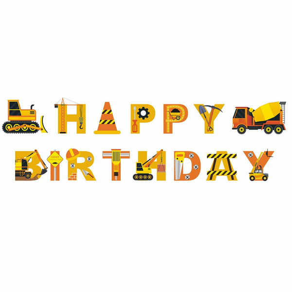 2pcs 5M Construction Paper Letters HAPPY BIRTHDAY Party Decor Strip Kids Party
