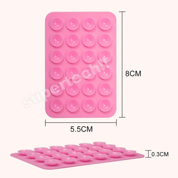 Silicone Back Sticker Pad Fixture Suction Cup Phone Holder For Mobile Phone