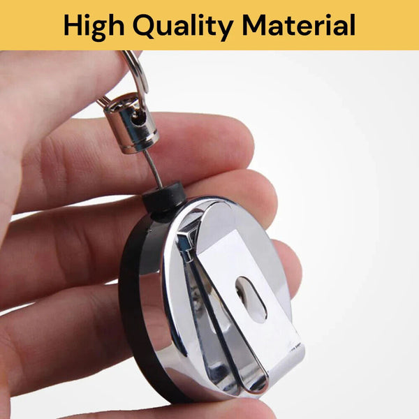 Office Retractable Badge Holder Key Card Work Belt Clip ID Strap All Reel Extend