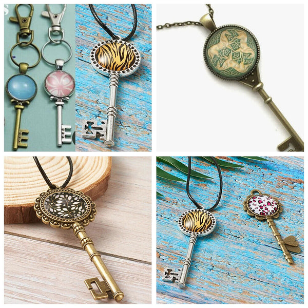 30-300X Cabochons Clear Glass Dome Flat Back Round Transparent 12x4mm Jewellery