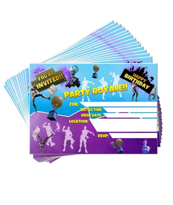 Battle Royal Fortnite Party Set Party Supplies Birthday Gaming Decoration