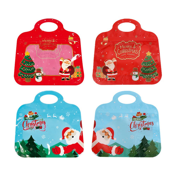 10/20/30PCS Festive Self-Seal Treat Bags, Self Sealing Christmas Treat Bags OD