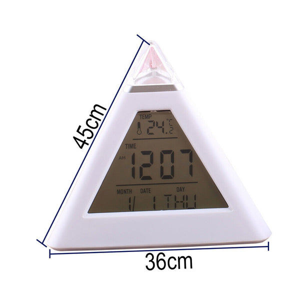 Light LED Wake-up Simulation Natural Sounds Sunrise Alarm Clock Lamp Colorful