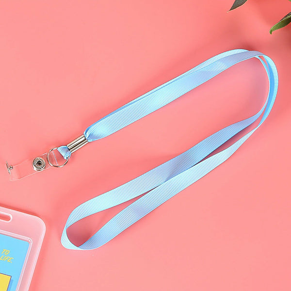 12pcs Quality Vertical Clear Card ID Holder Sleeve Office Name Tag Pass lanyard