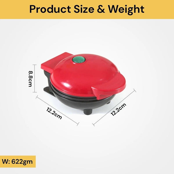 Mini Waffle Maker Non Stick Baking Pan Pancake Heating Breakfast Making Machine
