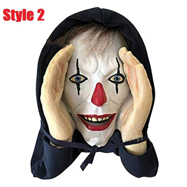 Scary Peeper Freak Halloween Decoration Clown Indoor and Outdoor Window Hanging