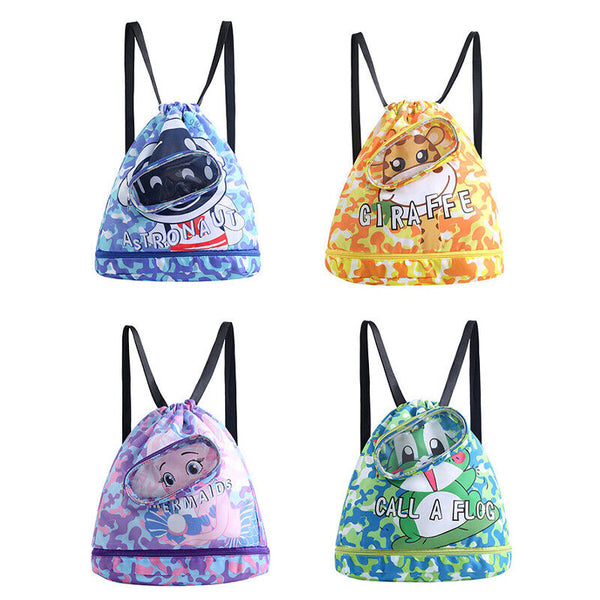 Kids Waterproof Swimming Storage Bag Outdoor Swimming Pool Beach Backpack Travel