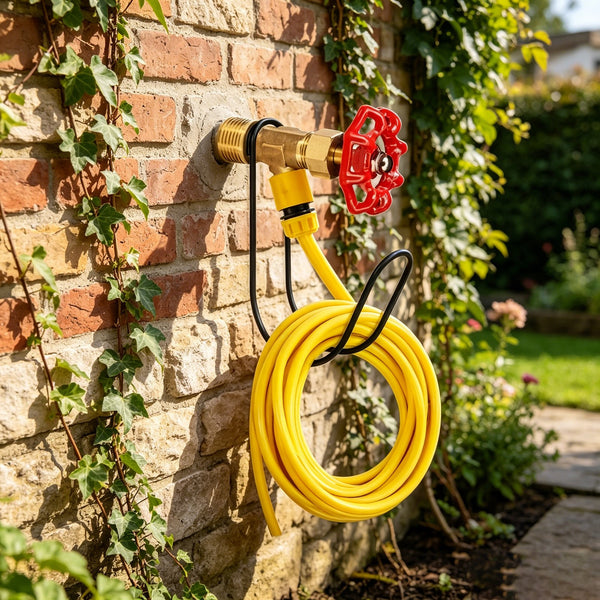 2PCS Metal Garden Hose Hangers Wall Mount Water Hose Storage Hooks Yard Organiser