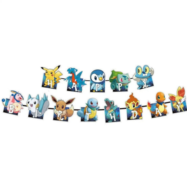 Pikachu Party Set Party Supplies Pokemon Kids Birthday Decoration