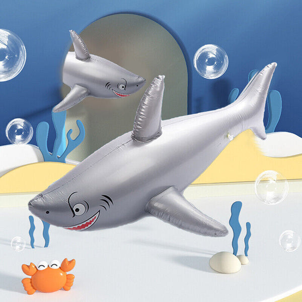 PVC Simulation Inflatable Shark Fun Water Toys For Kids Children Swimming Pool