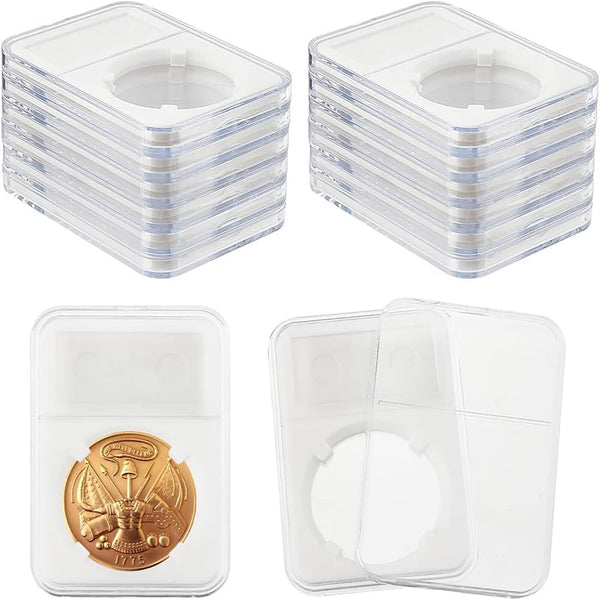5pcs 21mm Coin Slab Holder Protector Grade NGC PCGS Display Storage Box Case AU