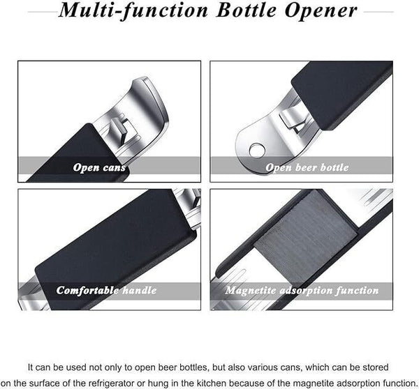 2X Magnetic Bottle Openers Multifunction Beer Jar Can Beer Bottle Opener Tapper