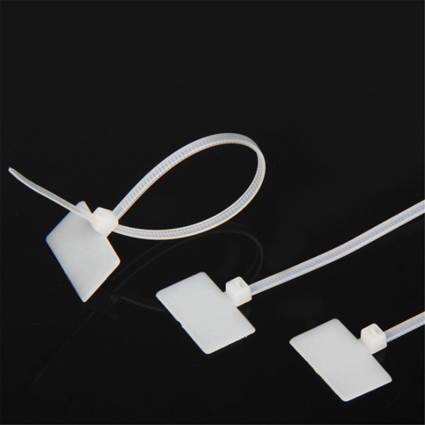 UP TO 300pcs 20 x 13MM Ethernet Wire Zip Cable Ties Tie Mark Tags Nylon Label AU