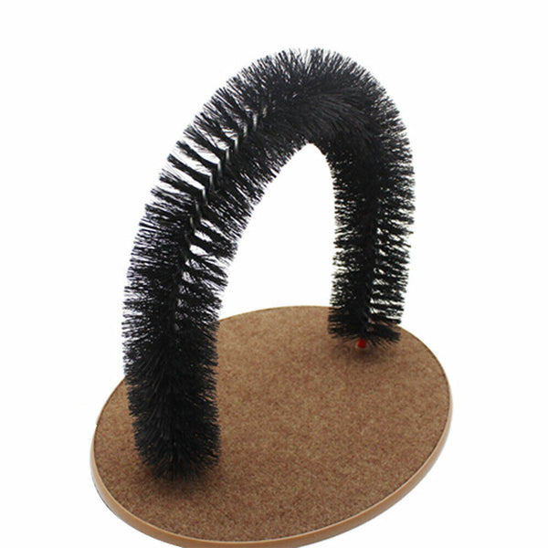 Scratching Self Groomer Catching Devices Quick Clean Fleece Base Toys Round Pets