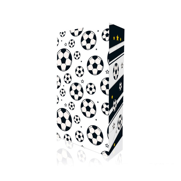 Fashion Football Sport Gift Bags Green Kraft Paper Sticker Set Party Favor Bags