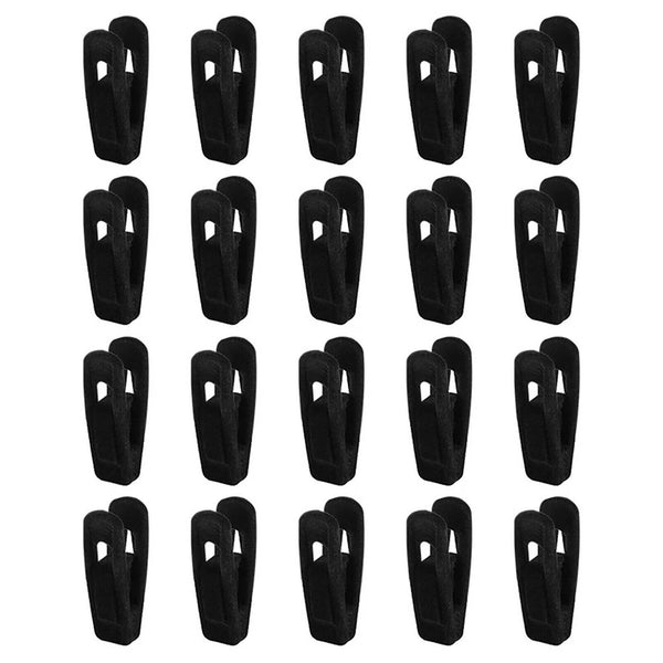 20-60x Non-Slip Velvet Hanger Clips Clothes Pant Skirt Coat Strong Finger Clips