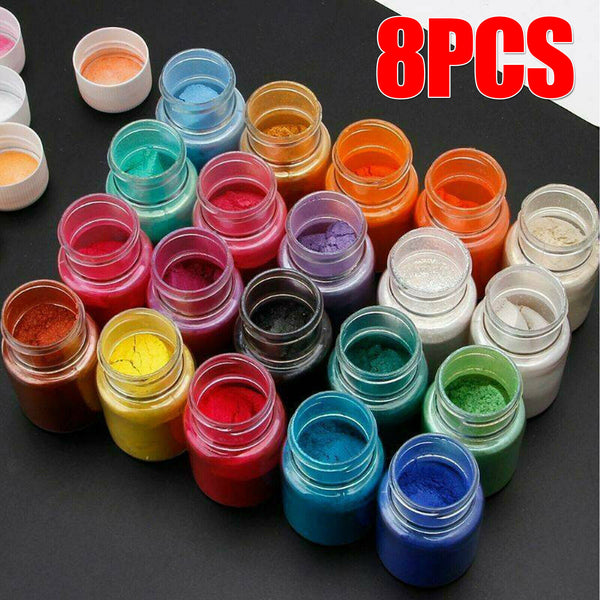 8-32x Pearl Resin Pigment Powder for Epoxy Floors Metallic Dye Ultra Mixed Color