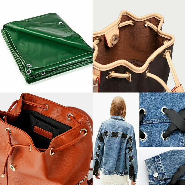 103pcs Eyelet Punch Die Tool Kits + 6mm Eyelets Grommet Washer For Leather Craft