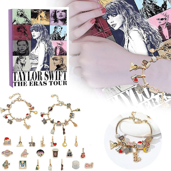 Advent 24 Days Christmas Taylor Swift Bracelet Countdown Calendar DIY Gifts Xmas