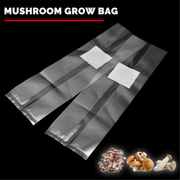 Mushroom Grow Bag Grains Spawn Substrate High Temp Pre Sealable 50x25cm