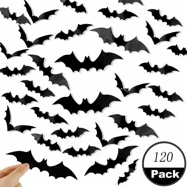 AU Halloween 3M Bat Hanging Pumpkin Spider Bat Garland Scary Decoration Party