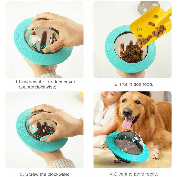 Puppy Toys Dog Toy Food Dispenser Treat Interactive Puzzle Planet Slow Feeder AU