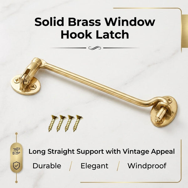 Brass Cabin Hook Latch Window Hook Latch Door Hook Latch Gate Hook Door Latch