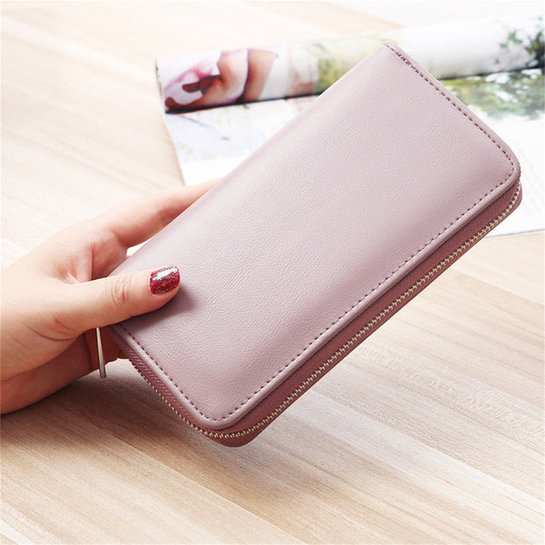 RFID 36 Card Slots Antimagnetic Genuine Leather Long Credit Card Wallet Purse