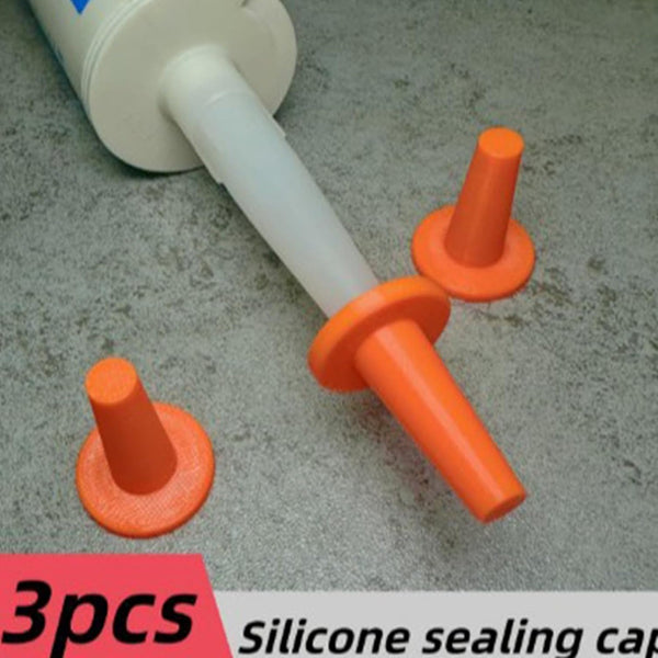 3PCS Caulk Tube Covers Nozzle Caps Sealant Finishing Tool Plugs