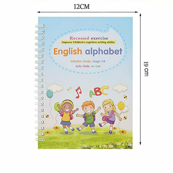 4pc Groovd Magic Copybooks Grooved Children's Handwriting Gift Book Practice Set