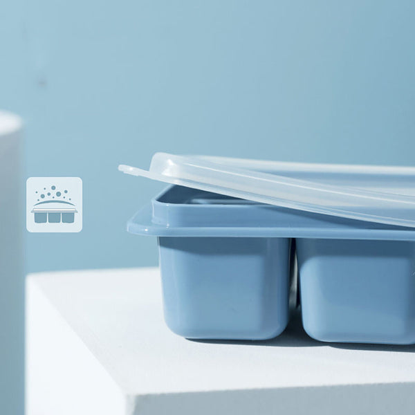 3/6X Large Ice Cube Tray Mold With Lid Home Kitchen Ice Maker Plastic Mould Tool