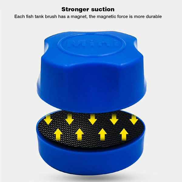 New Fish Tank Magnetic Clean Brush Glass Floating Window Cleaner Scrubber Tool