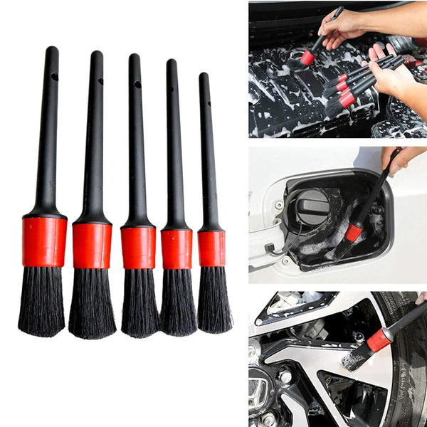 10Pcs Dashboard Car Hair Detail Brush Crevice Dust Cleaning Automotive Detailing