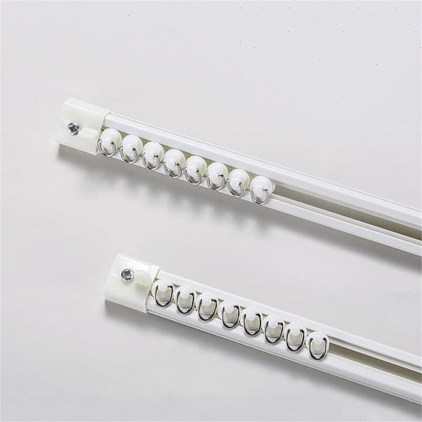 100PCS Curtain Track Glider Rail Curtain Hook Rollers Curtain Tracks Accessories