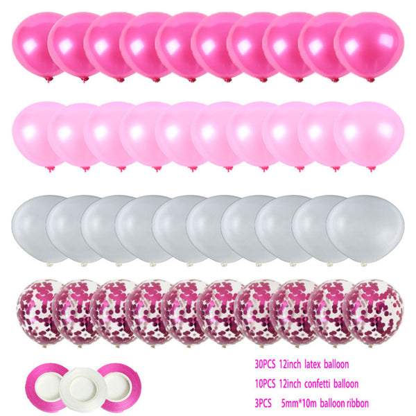 43pcs Confetti Latex Balloons Sets Balloon Birthday Wedding Party Decoration AU