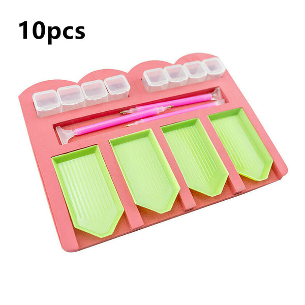 5D Diamond Painting Tools Box Diamond Accessories Tray Art Craft Pen Rhinestones