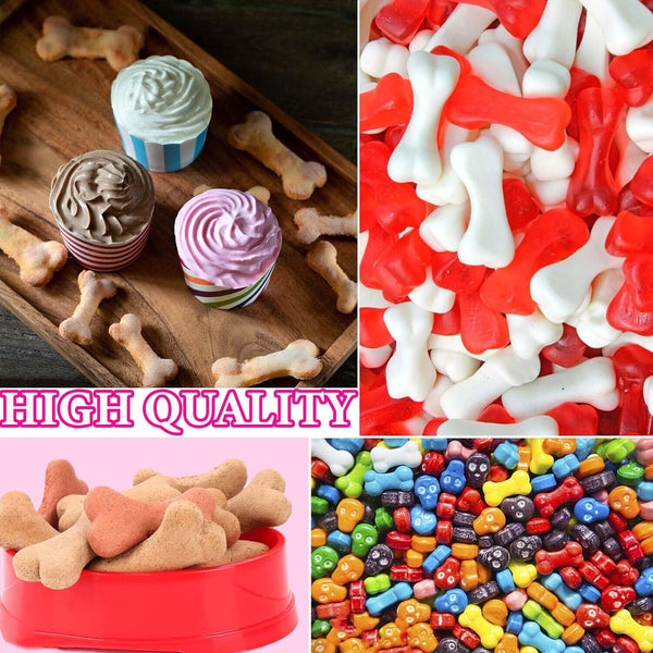 Reusable Silicone Dog Bone Cake Chocolate Mold Cookie Baking Ice Mould DIY Tool