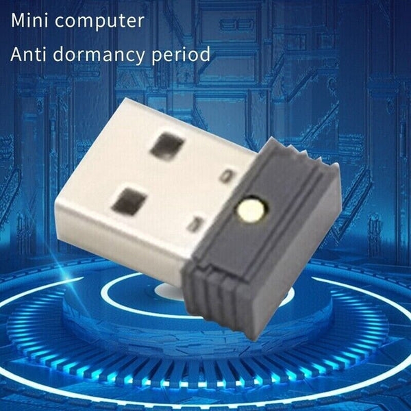 2X Mouse Jiggler Undetectable Mini USB Mouse Movement Mover for Computer Laptop