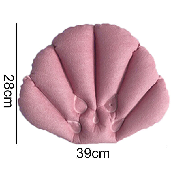 Bath Pillow Soft Covering Inflatable Shape Vinyl Terrycloth Shell