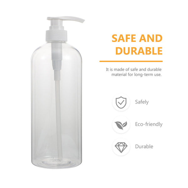 3PCS 500ml Soap Dispenser Shampoo Pump Bottles Cream Lotion Bottle Container NEW