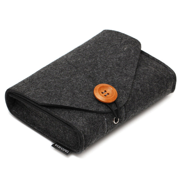 1PC New Felt Power Storage Bag For Mobile Phone Data Cable Travel Bag Pouch