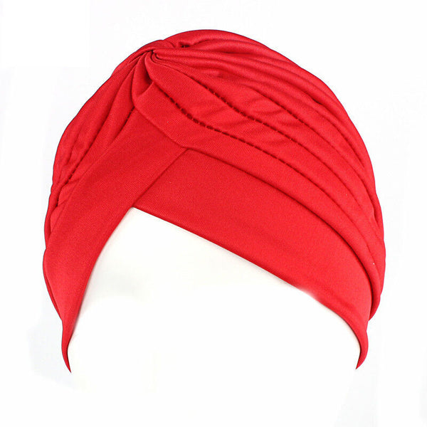 Ladies Women Stretch Bandana Headcover Head Hat Cap Wrap Beanie Chemo Turban AU