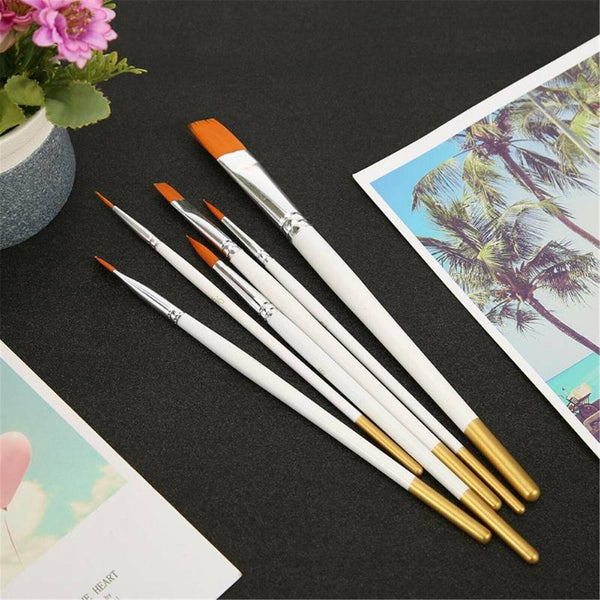 Nice 6Pcs Art Painting Brushes Set Acrylic Oil Watercolor Artist Paint Brush Hot