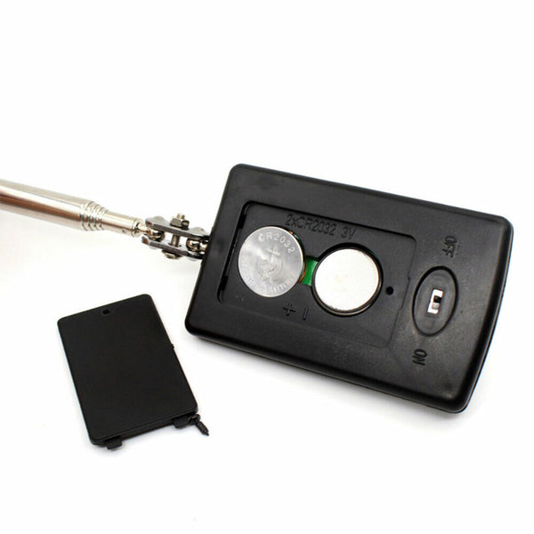 LED Inspection Mirror illuminate Extendable Telescoping Swivel Light Lighted