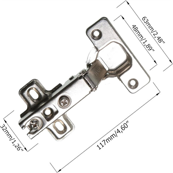 Door Hinge Cabinet Cupboard Hinges Soft Close Full Overlay Wardrobe AUS